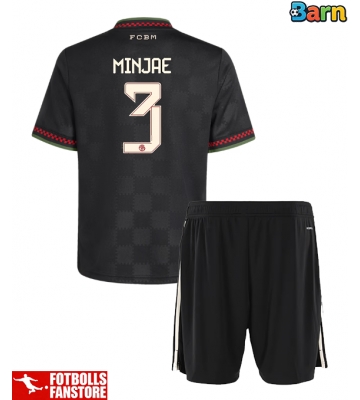 Bayern Munich Kim Min-jae #3 Tredje Tröja Barn 2025-26 Kortärmad (+ Korta byxor)